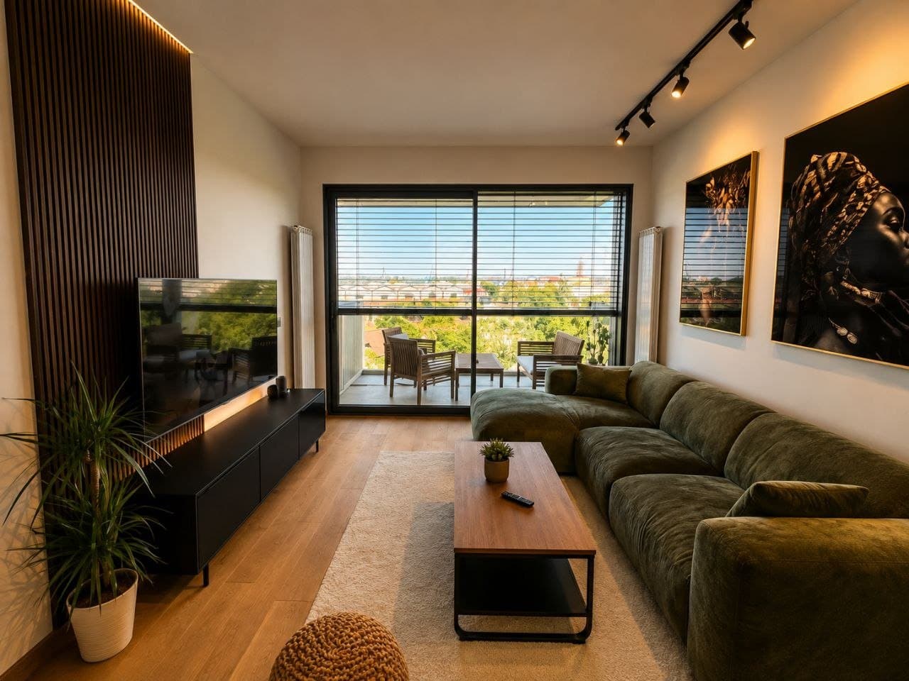 Novi Dorćol — a modern 2-room apartment with a large terrace.